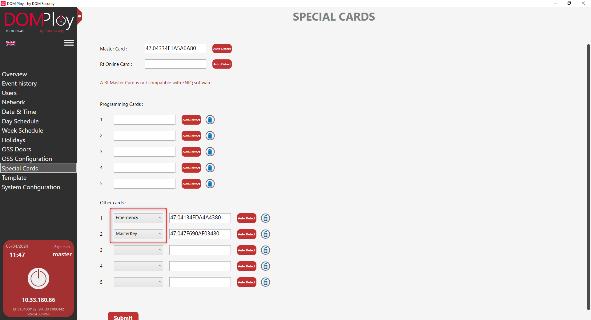 New special cards