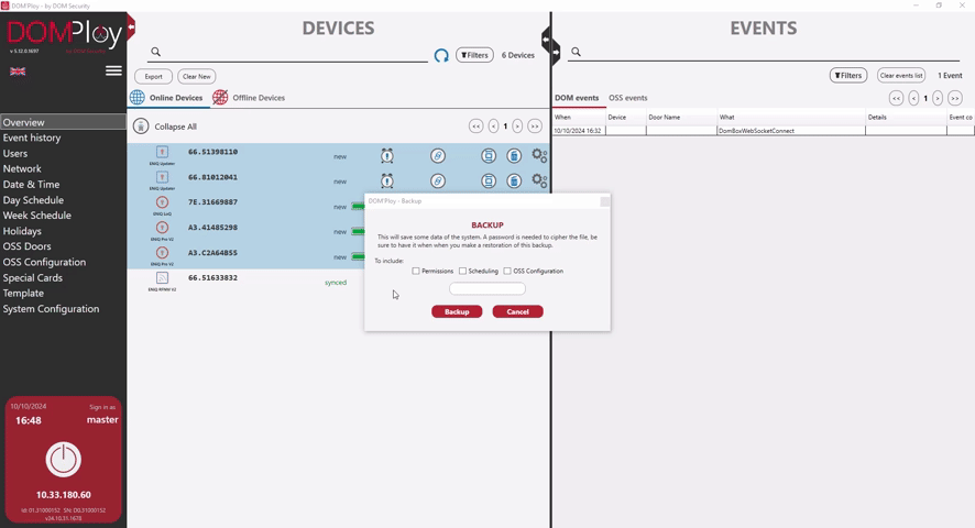 New backup/restore system