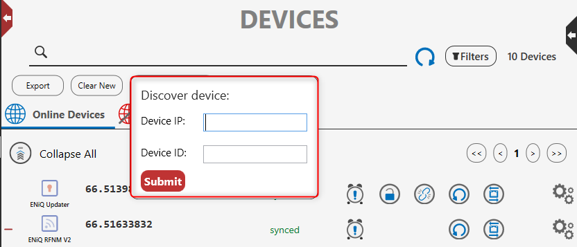 Discover devices via IP